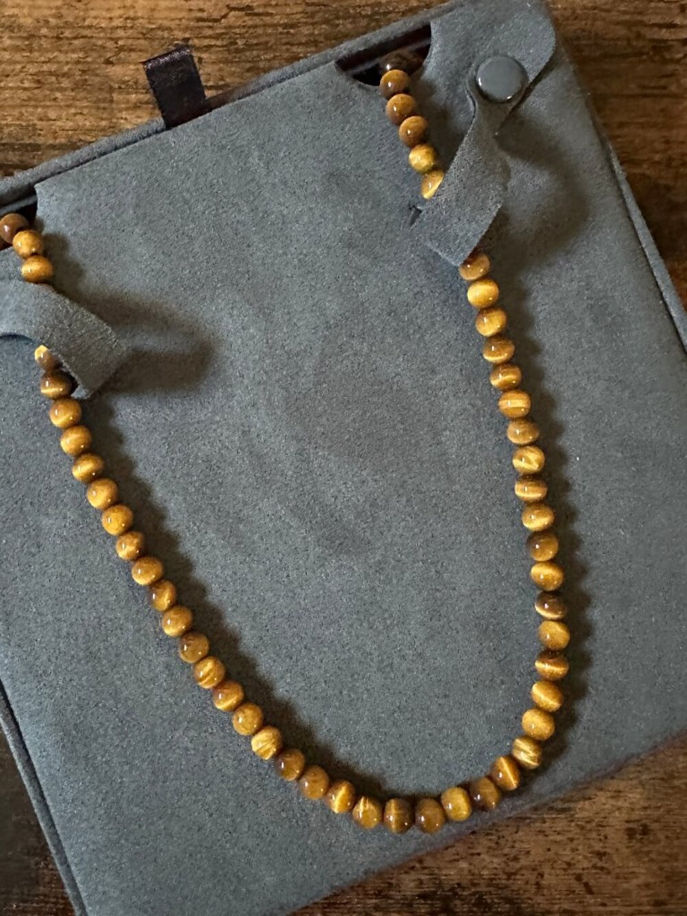 David Yurman Spiritual Beads Necklace in Tiger's Eye - 6mm - 22"